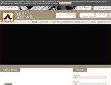 Tablet Screenshot of enotecadellarte.com